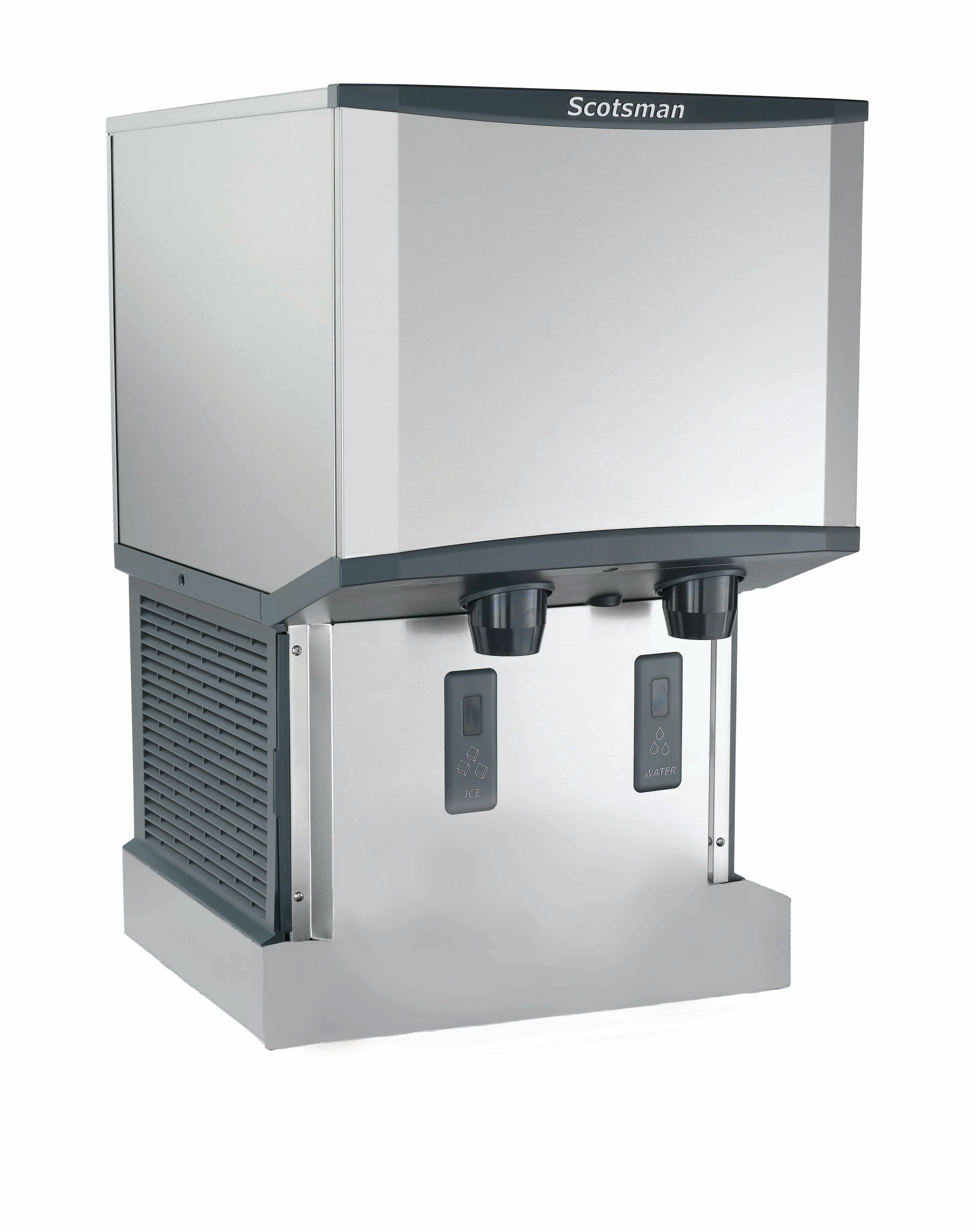 Scotsman HID525W-1 Meridian Water-cooled Ice and Water Dispenser H2 Nugget Counter 25 Lb Bin Touchfree Infrared 500 Lb/Day Scotsman HID525W-1 Meridian Water-cooled Ice and Water Dispenser H2 Nugget Counter 25 Lb Bin Touchfree Infrared 500 Lb/Day
