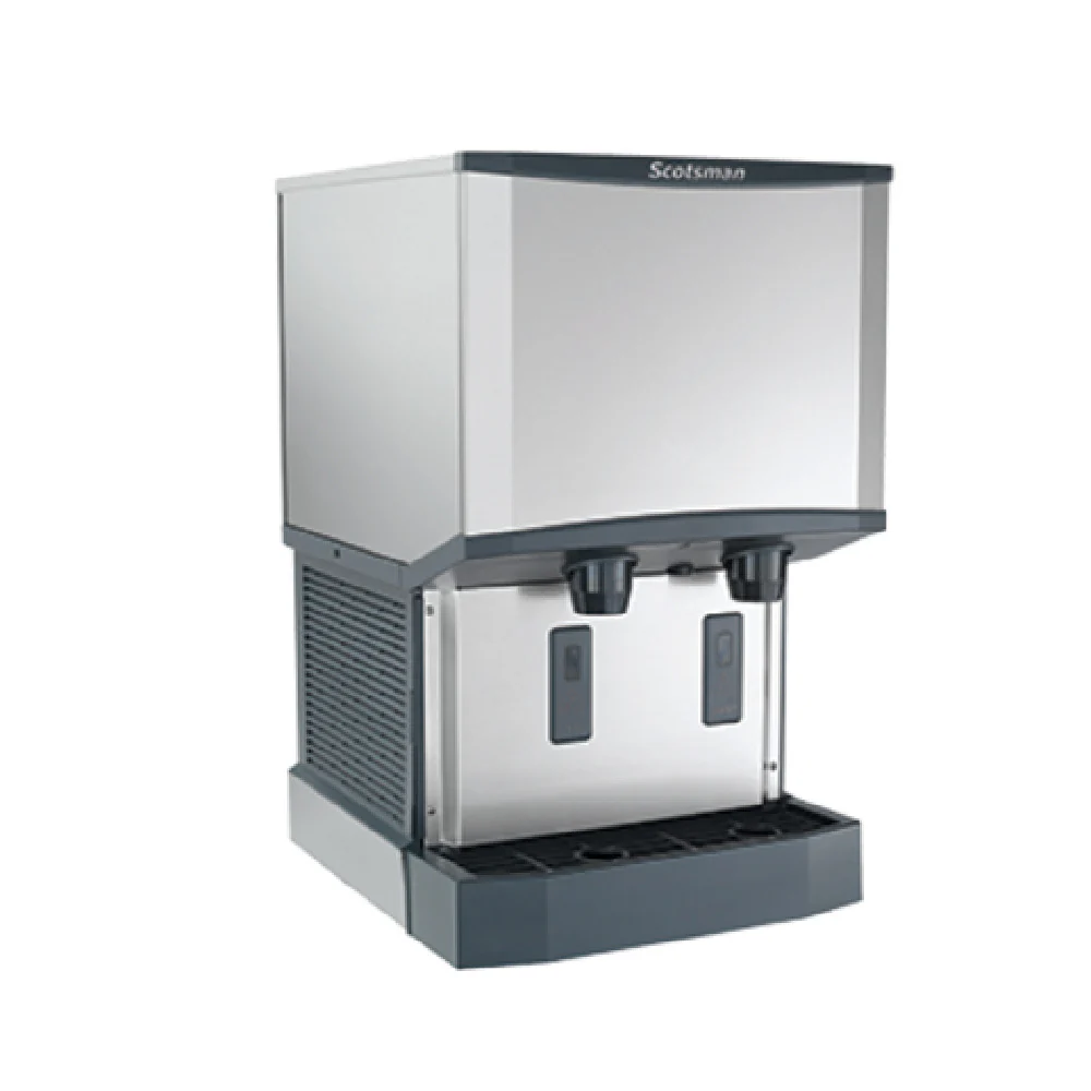 Scotsman HID525W-1 Meridian Water-cooled Ice and Water Dispenser H2 Nugget Counter 25 Lb Bin Touchfree Infrared 500 Lb/Day Scotsman HID525W-1 Meridian Water-cooled Ice and Water Dispenser H2 Nugget Counter 25 Lb Bin Touchfree Infrared 500 Lb/Day