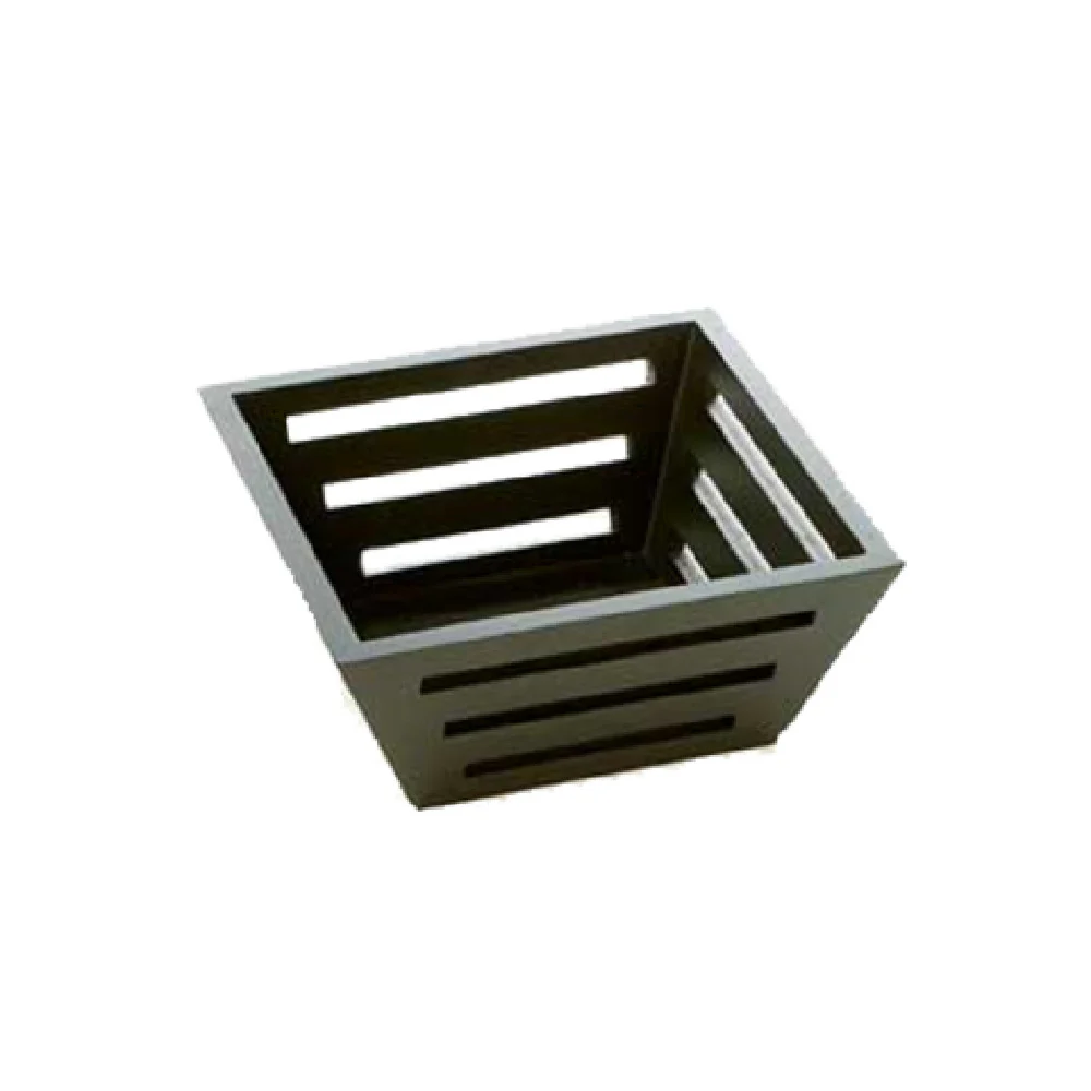 American Metalcraft TWBB73 7 Inch Birch Tapered Square Bread Basket