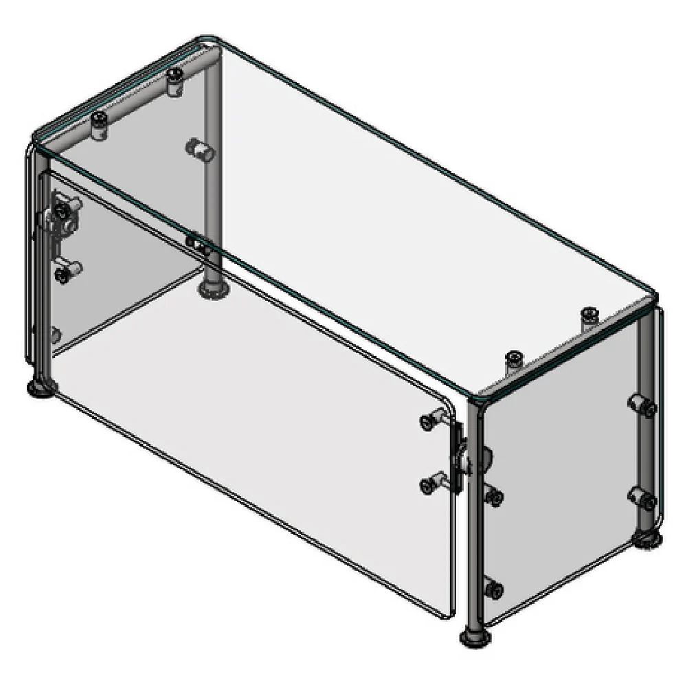 Vollrath SS-6BG-041C-LED 59 Inch Adjustable Cafeteria-Style Breath Guard