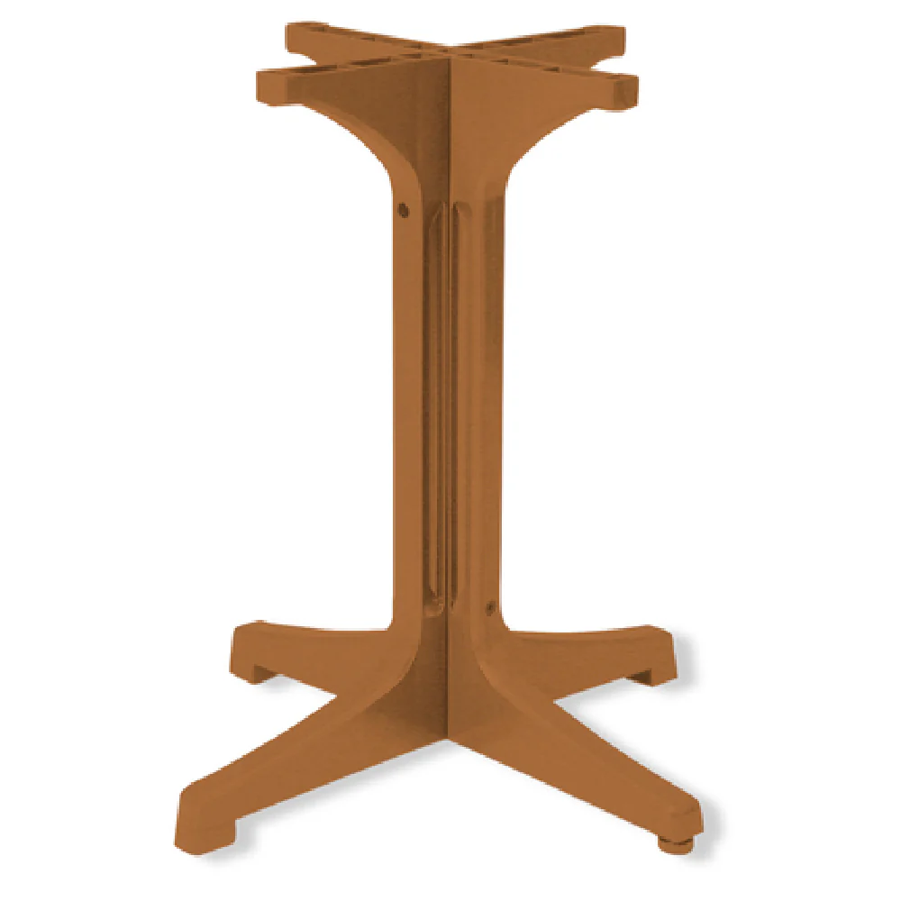 Grosfillex 55631808 26 Inch Alpha Pedestal Base Small for 24 to 30 Inch Dia Resin with Adjustable Leg Levelers and Anti-skid Glides