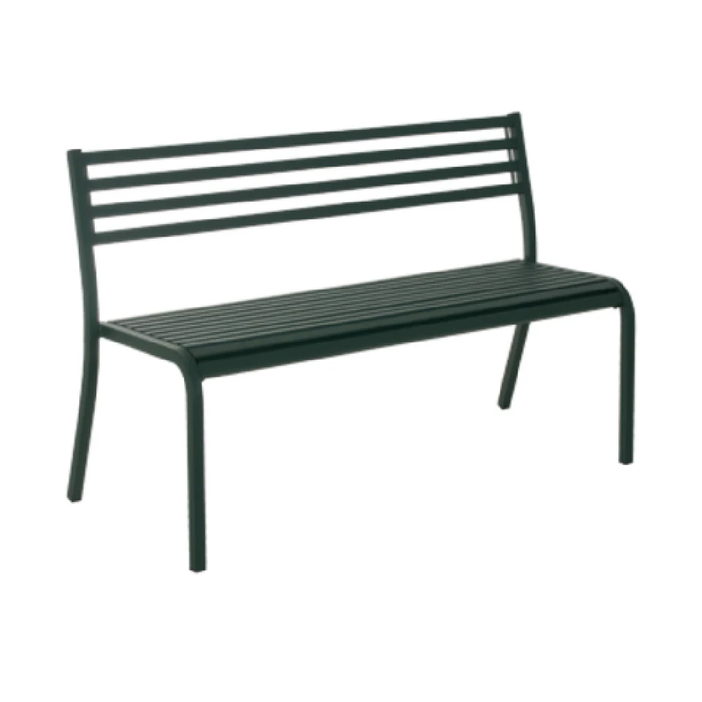 emuamericas llc E158-24 50-1/2 Inch Segno Stacking Bench Steel Outdoor Indoor emuamericas llc E158-24 50-1/2 Inch Segno Stacking Bench Steel Outdoor Indoor