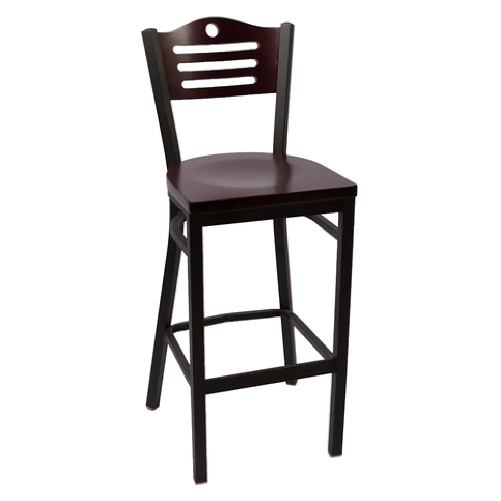 JMC Furniture EAGLE SERIES CLEAR COAT BARSTOOL WOOD 18 Inch Indoor Bar Stool with Metal Frame and Wood Back JMC Furniture EAGLE SERIES CLEAR COAT BARSTOOL WOOD 18 Inch Indoor Bar Stool with Metal Frame and Wood Back