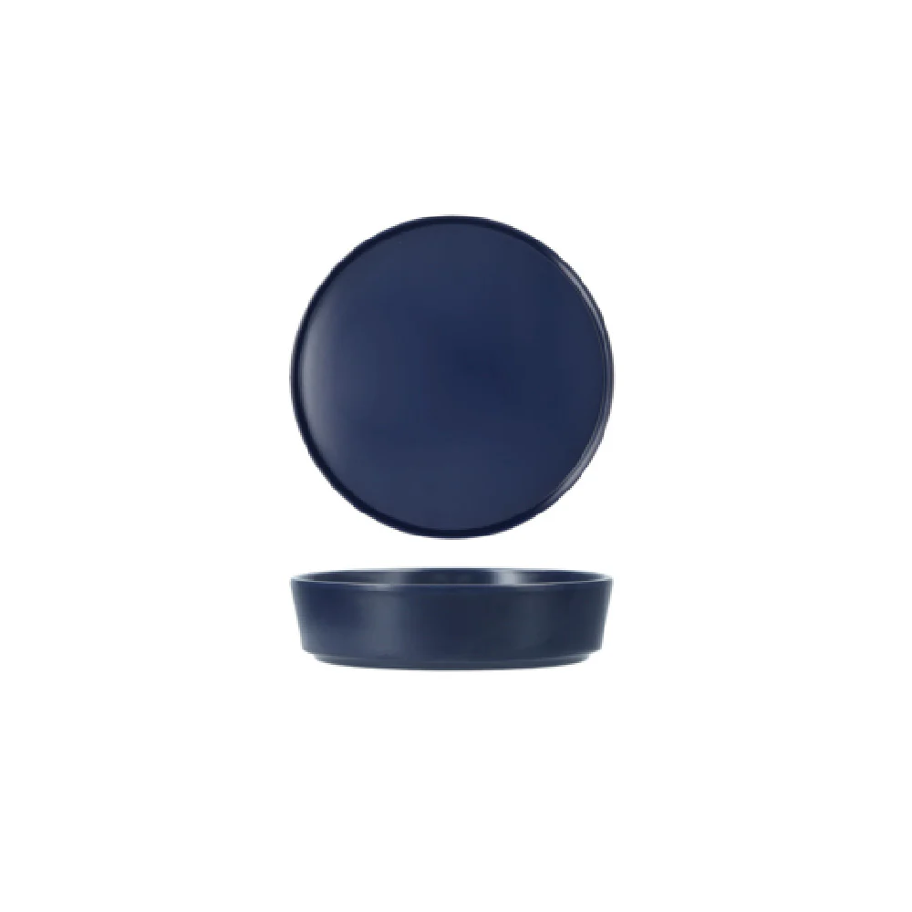 Fortessa MD.PIPER.BL.06 3.9 Inch Round Plate Melamine Dishwasher Safe Blazer Blue