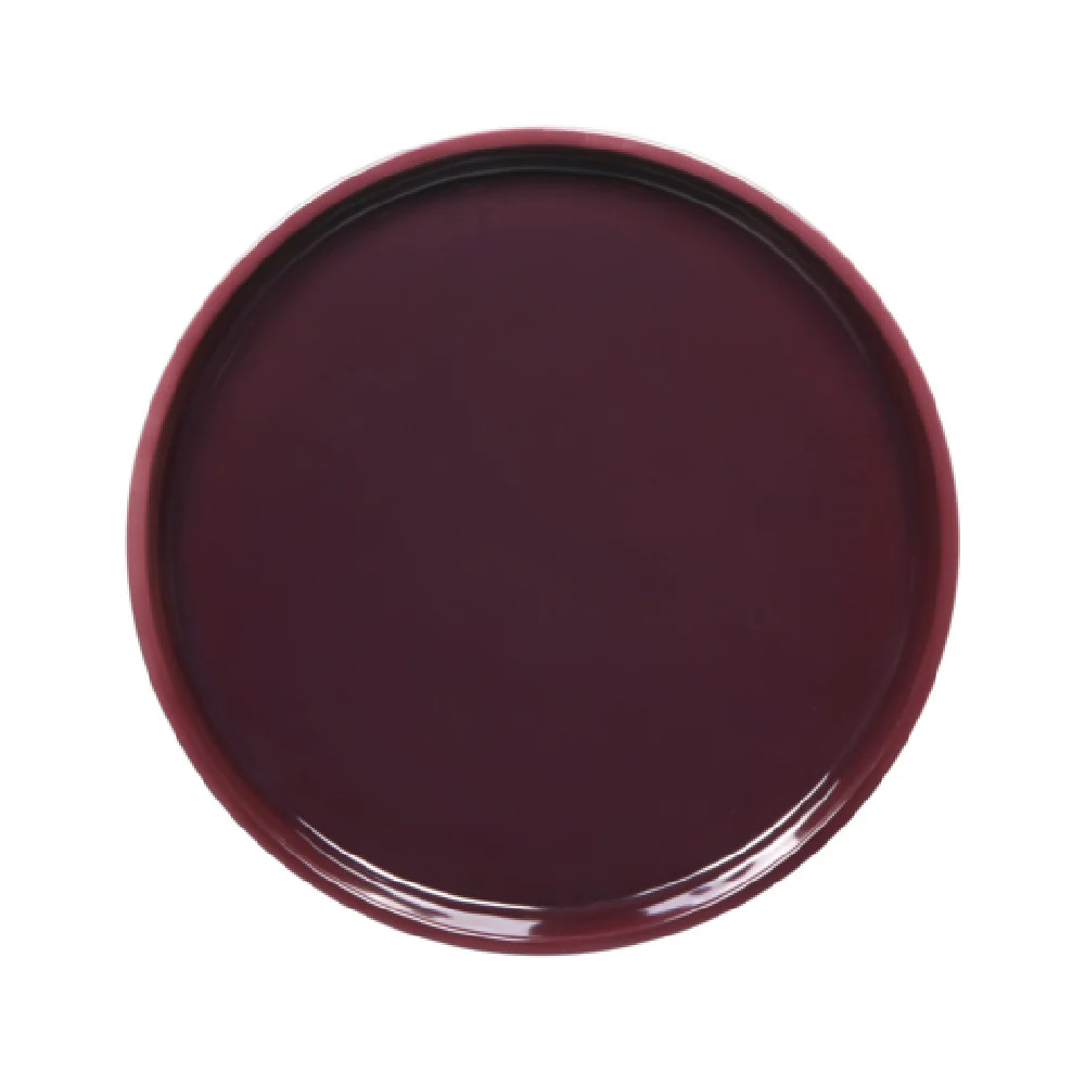GET Enterprises DG91R-PG 9 Inch Diameter Coupe Plate Melamine Purple Glaze