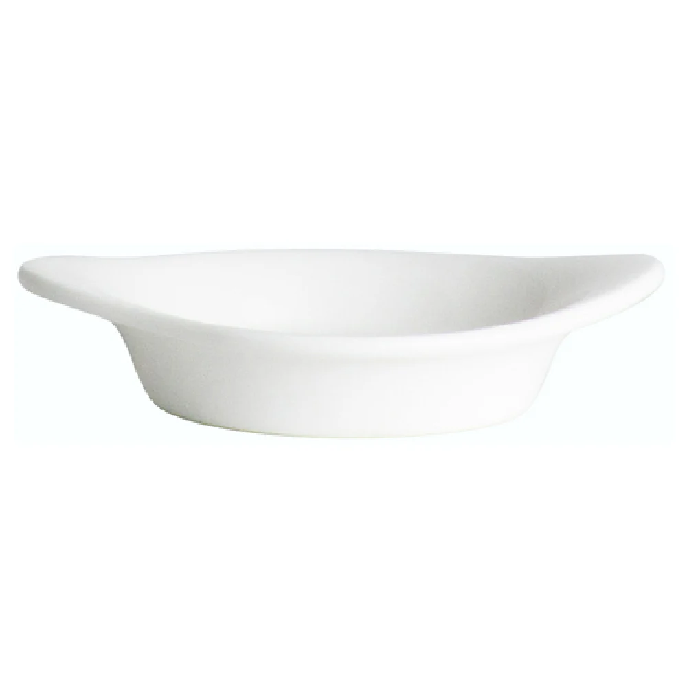 Steelite 6940E6106 3-3/8 Inch Eared Tray 3/4 Oz Round Porcelain - 3 Dozen Cases Steelite 6940E6106 3-3/8 Inch Eared Tray 3/4 Oz Round Porcelain - 3 Dozen Cases