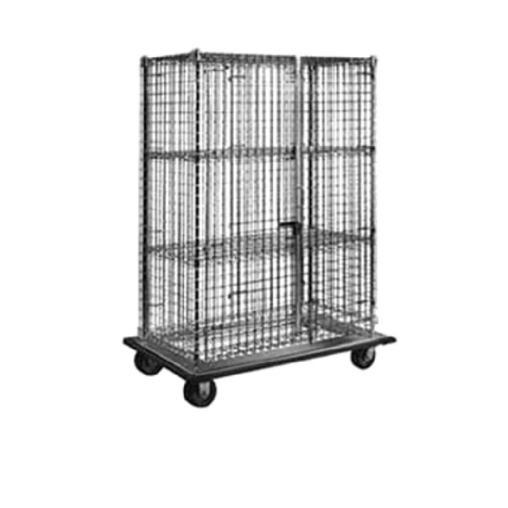 Eagle DTSC2460 64-7/8 Inch Security Unit with Dolly Truck Chrome Finish Wire