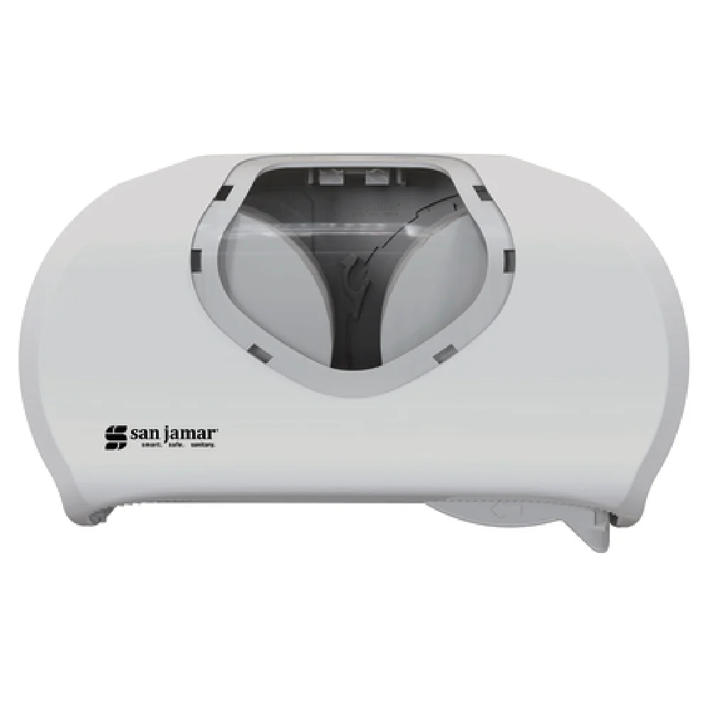 Carlisle R3670WHCL 12-7/8 Inch Toilet Tissue Dispenser Impact Resistant Plastic with Lock