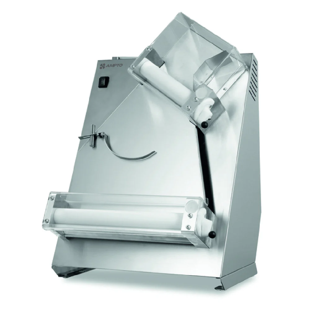 AMPTO LAM040 21 Inch Pizza and Bread Dough Sheeter Countertop with Stainless Steel AMPTO LAM040 21 Inch Pizza and Bread Dough Sheeter Countertop with Stainless Steel