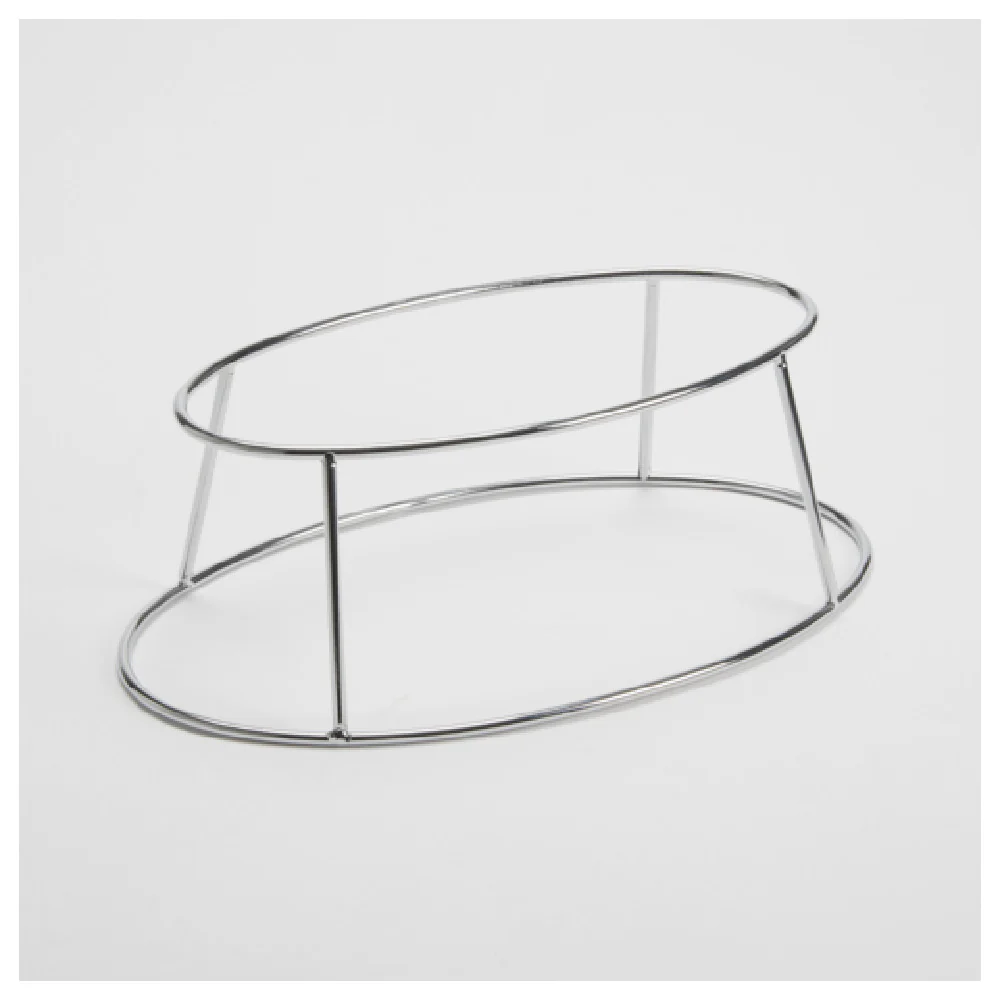 American Metalcraft SDRCKV4 7 Inch Oval Seafood Display Rack Stainless Steel