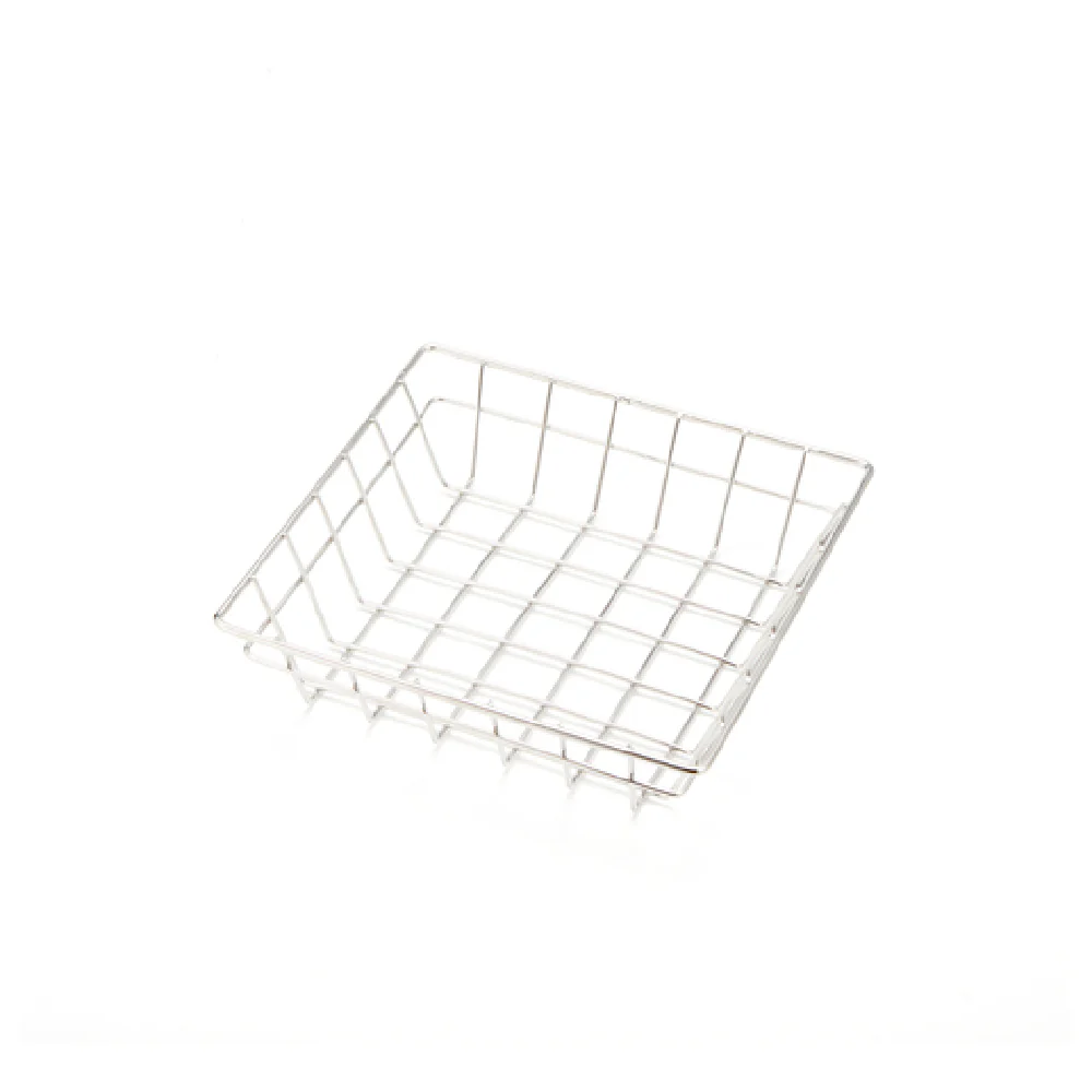 American Metalcraft SQGS8 8 Inch Wire Grid Basket Stainless Steel Display