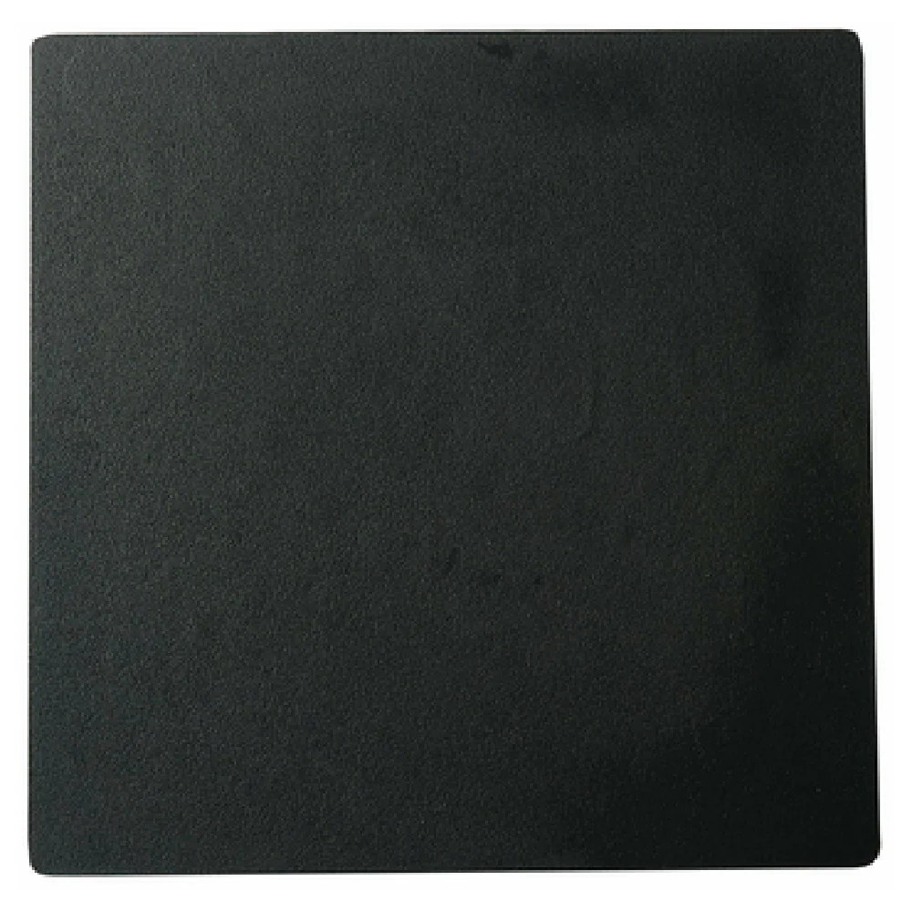 BauscherHepp TBS9981 11-1/4 Inch Square Platter Melamine Black with Anti-slip Feet