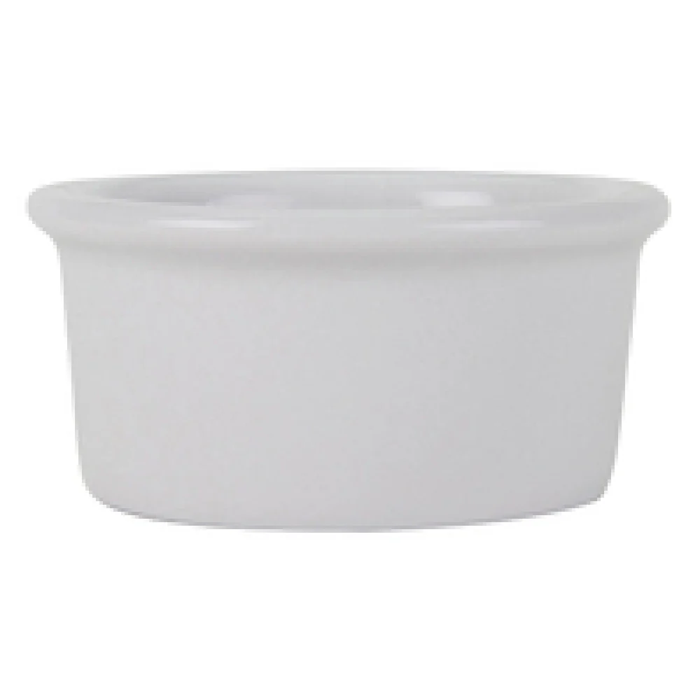 Tuxton BPX-025 2-1/2 Oz Ramekin Round Porcelain White 3 Inch Diameter