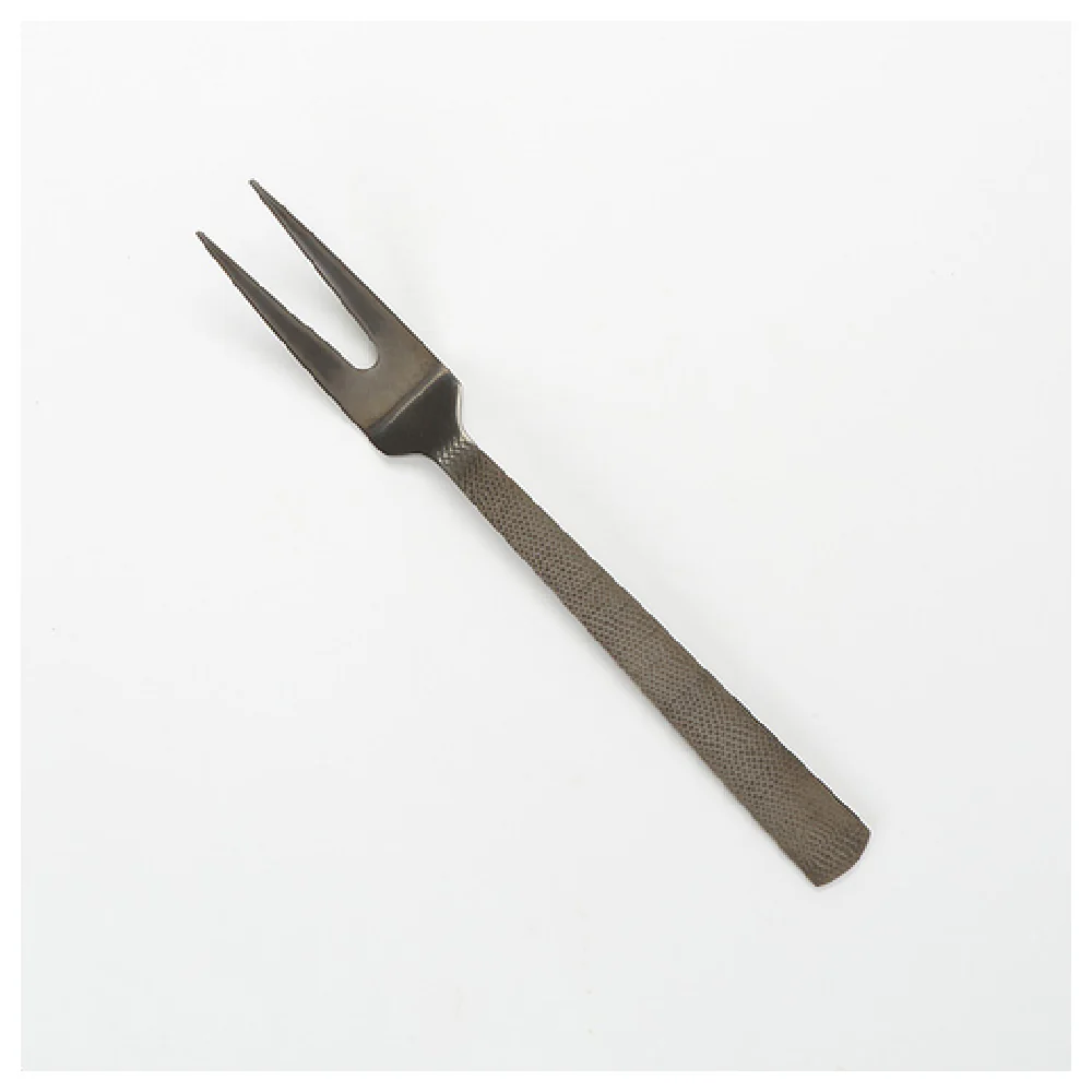 American Metalcraft BLHF10 10 Inch Cold Meat Fork Hammered Vintage Black Finish