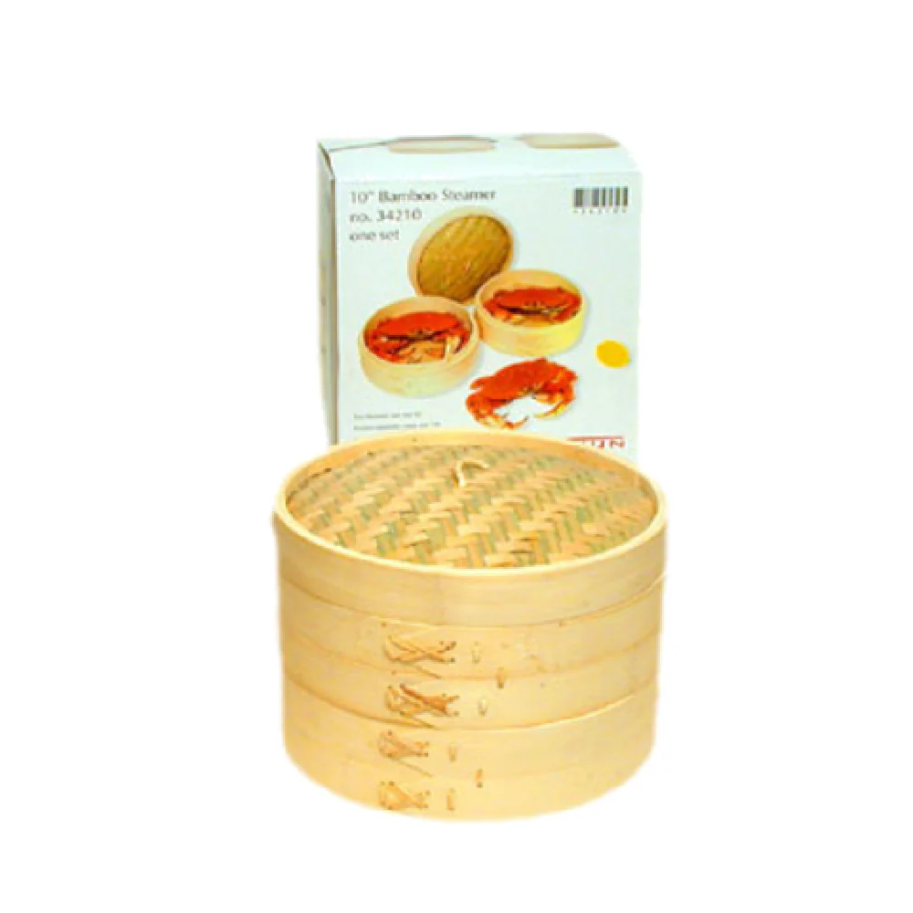 Town 34210/CS 21 Inch Bamboo Steamer Set 2 Steamers and Cover 12 Packs Town 34210/CS 21 Inch Bamboo Steamer Set 2 Steamers and Cover 12 Packs