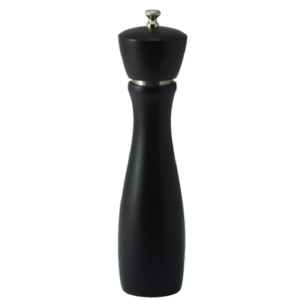 Winco WPM-10CD 10 Inch Manual Pepper Grinder with Carbon Steel and Beechwood