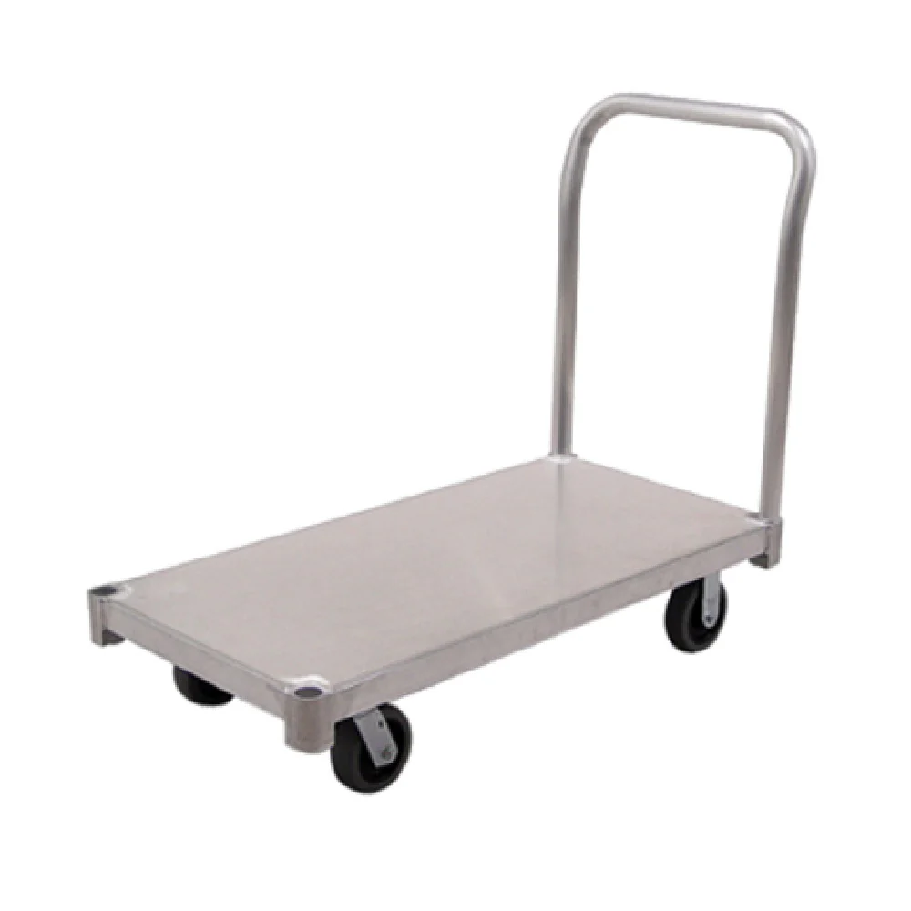 New Age PT3048S6 30 Inch Aluminum Smooth Deck Platform Truck with Removable Handle