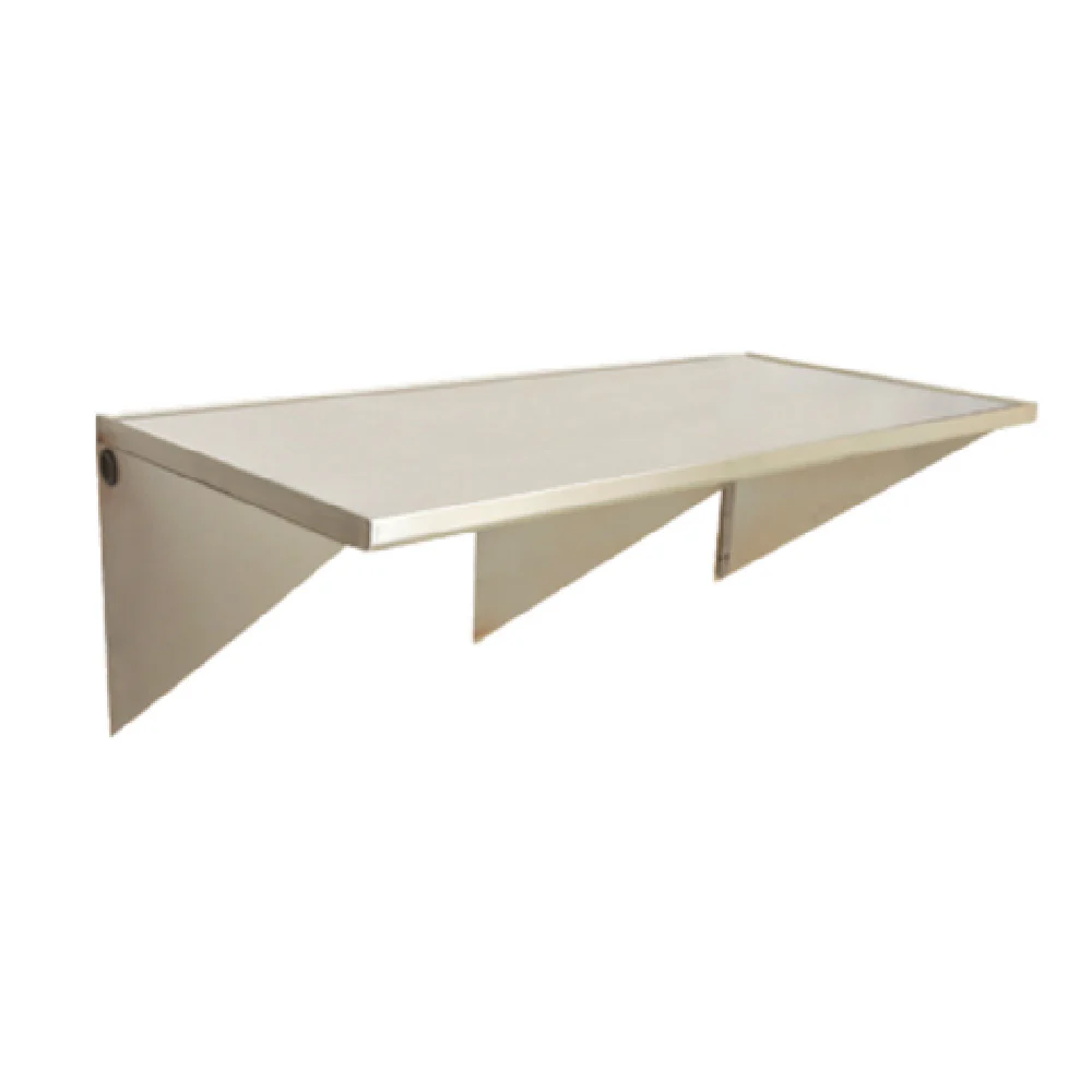 Eagle UWT3048SE 48 Inch Work Table Wall Mount with Bullnose Edge Stainless Steel