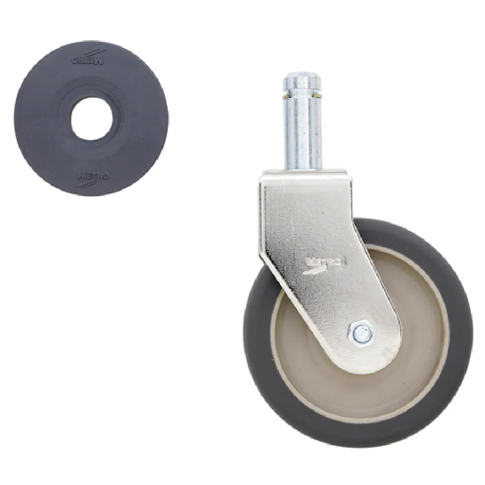 Metro 5MPOR 5 Inch Rigid Caster Polyurethane Wheel with Donut Bumpers Metro 5MPOR 5 Inch Rigid Caster Polyurethane Wheel with Donut Bumpers