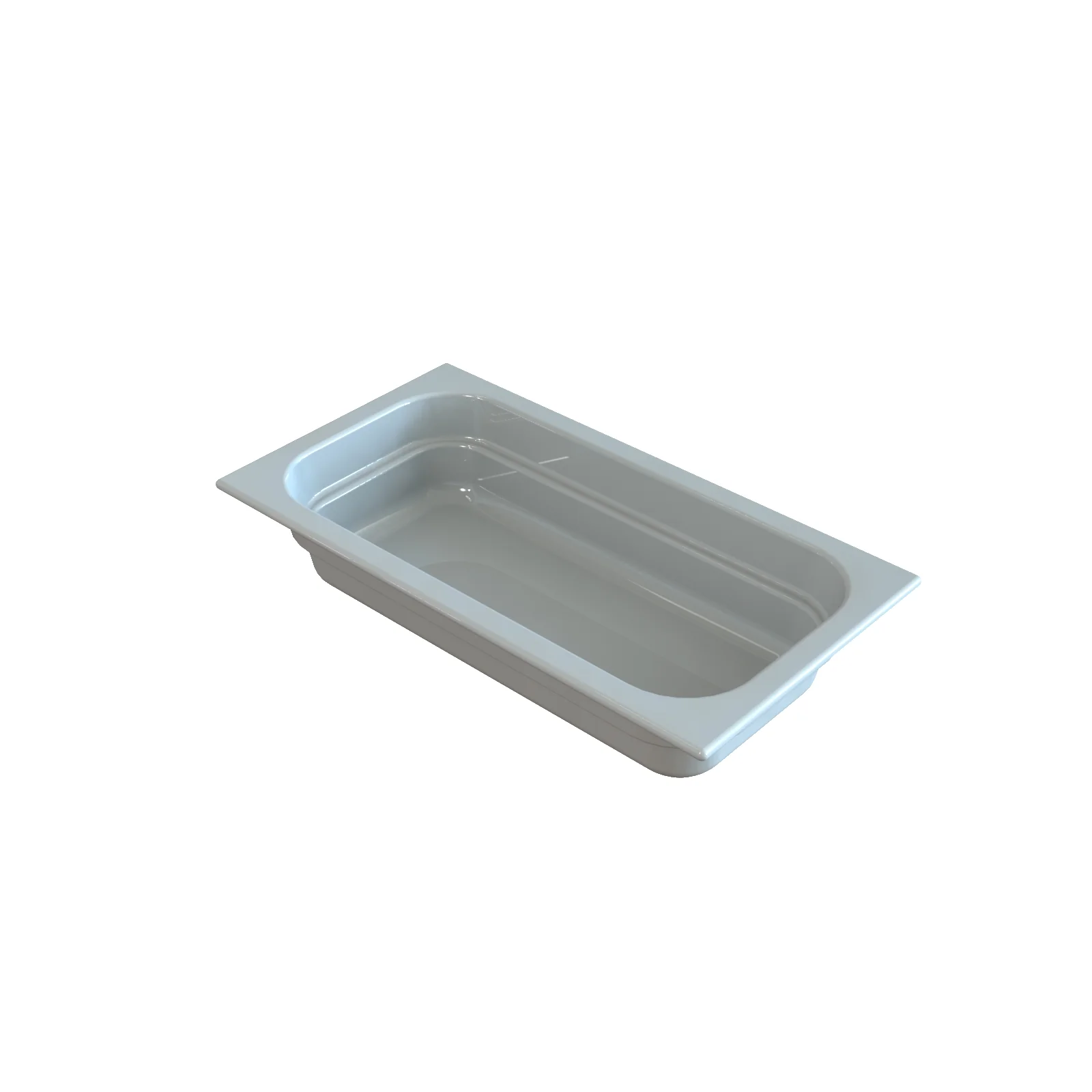 Tablecraft CW340GY 1-1/2 Quart Food Pan Cold Holding Aluminum Grey Finish