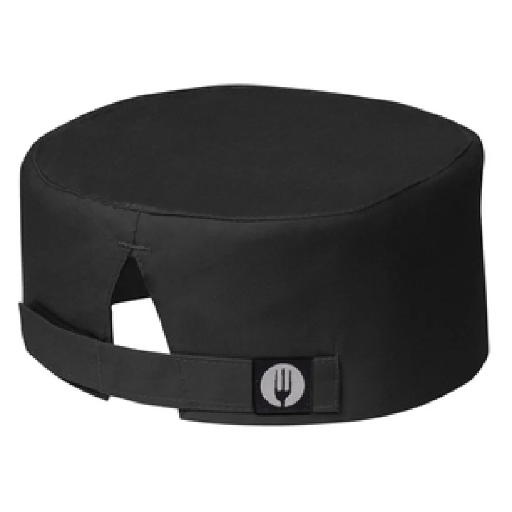 Chef Works BEANBLK0 Beanie Adjustable Velcro Closure Poly/cotton Black