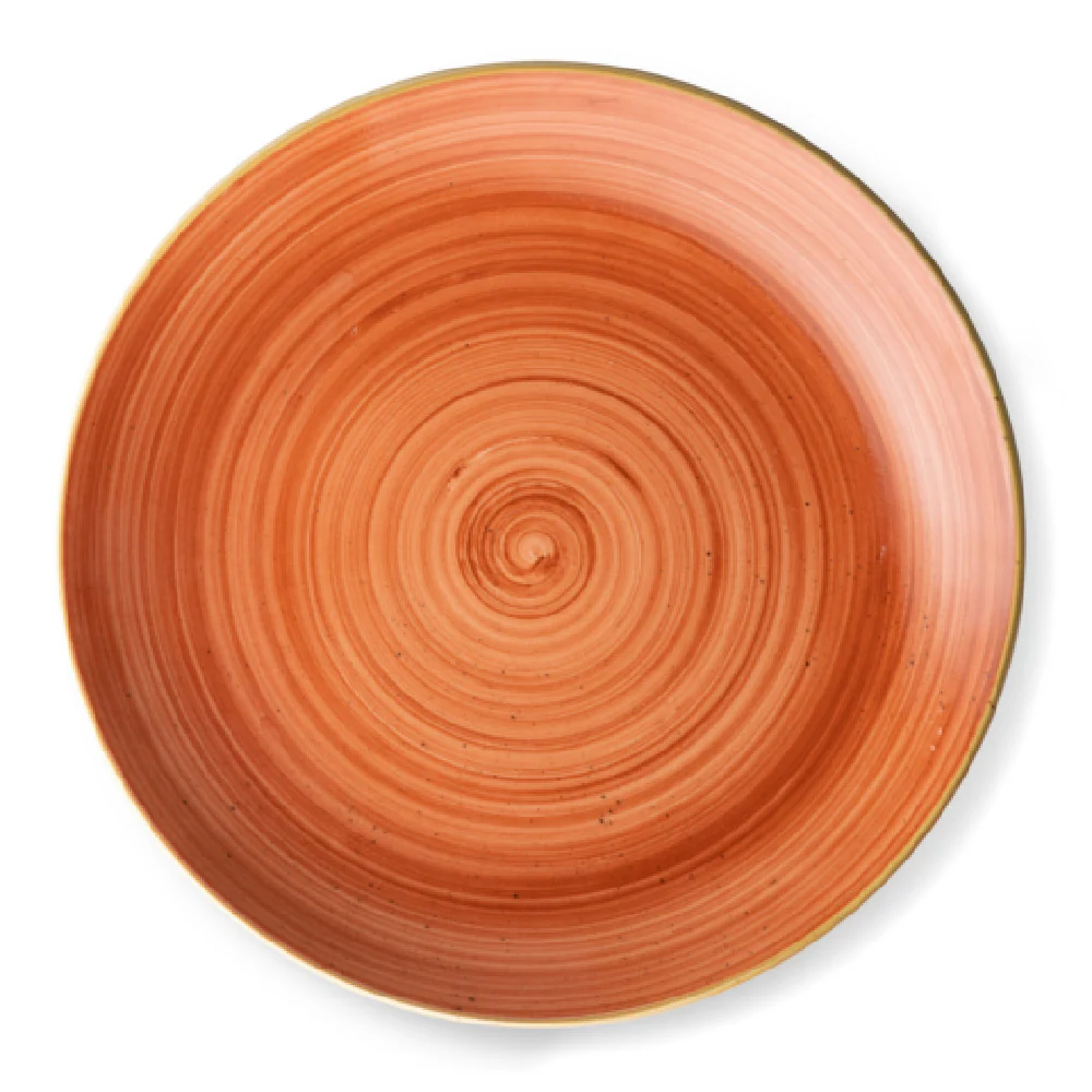 Bon Chef 2060024P-O 10.25 Inch Coupe Plate Porcelain Alumina Vitrified Orange Bon Chef 2060024P-O 10.25 Inch Coupe Plate Porcelain Alumina Vitrified Orange