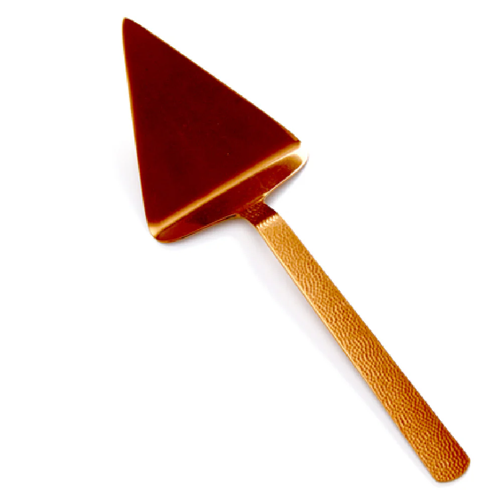 American Metalcraft BVHP 12-1/4 Inch Pie Server Hammered Vintage Bronze Finish Stainless Steel