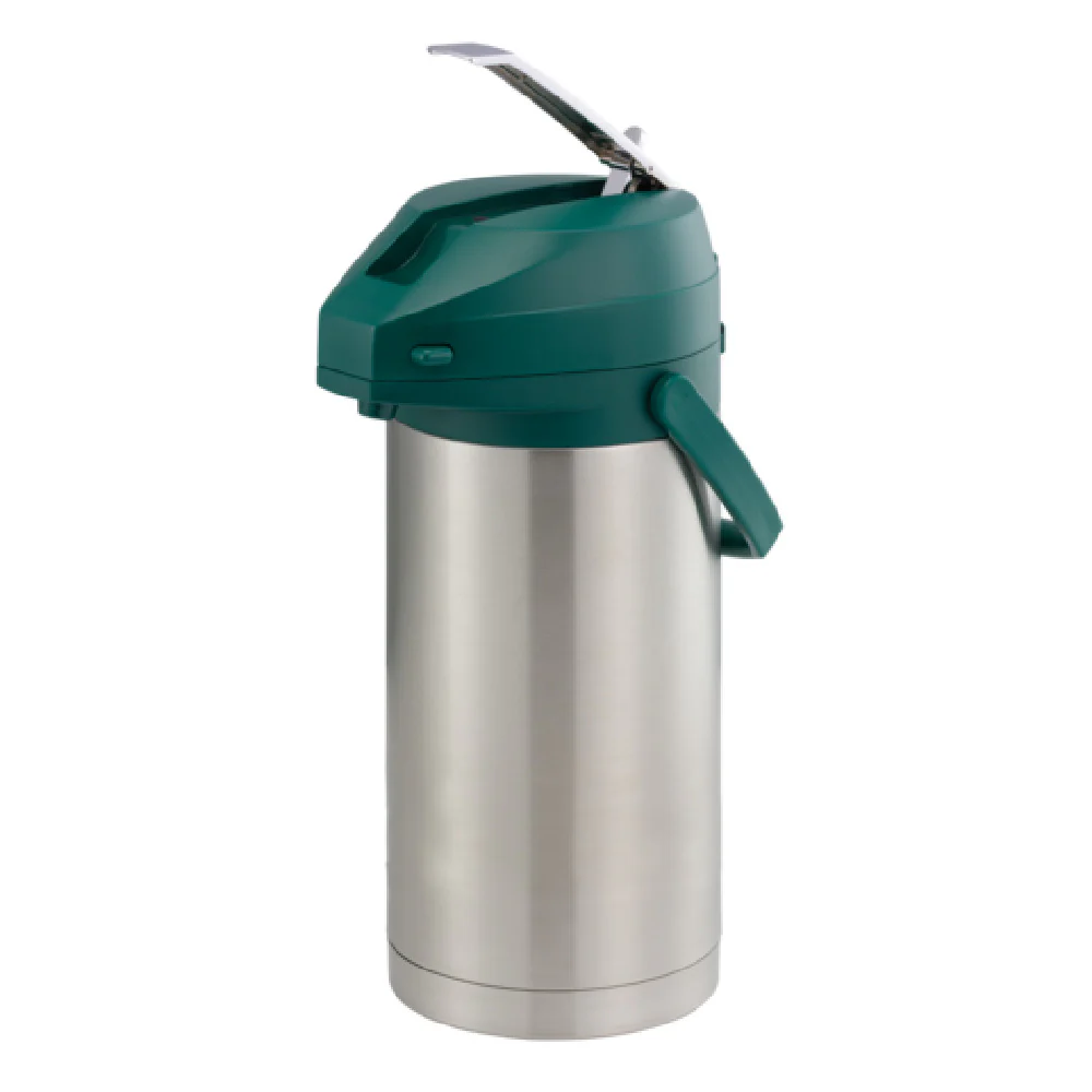 Service Ideas CTAL37GRN 3.7 Liter Airpot Lever Style Vacuum Insulated Green Lid Service Ideas CTAL37GRN 3.7 Liter Airpot Lever Style Vacuum Insulated Green Lid