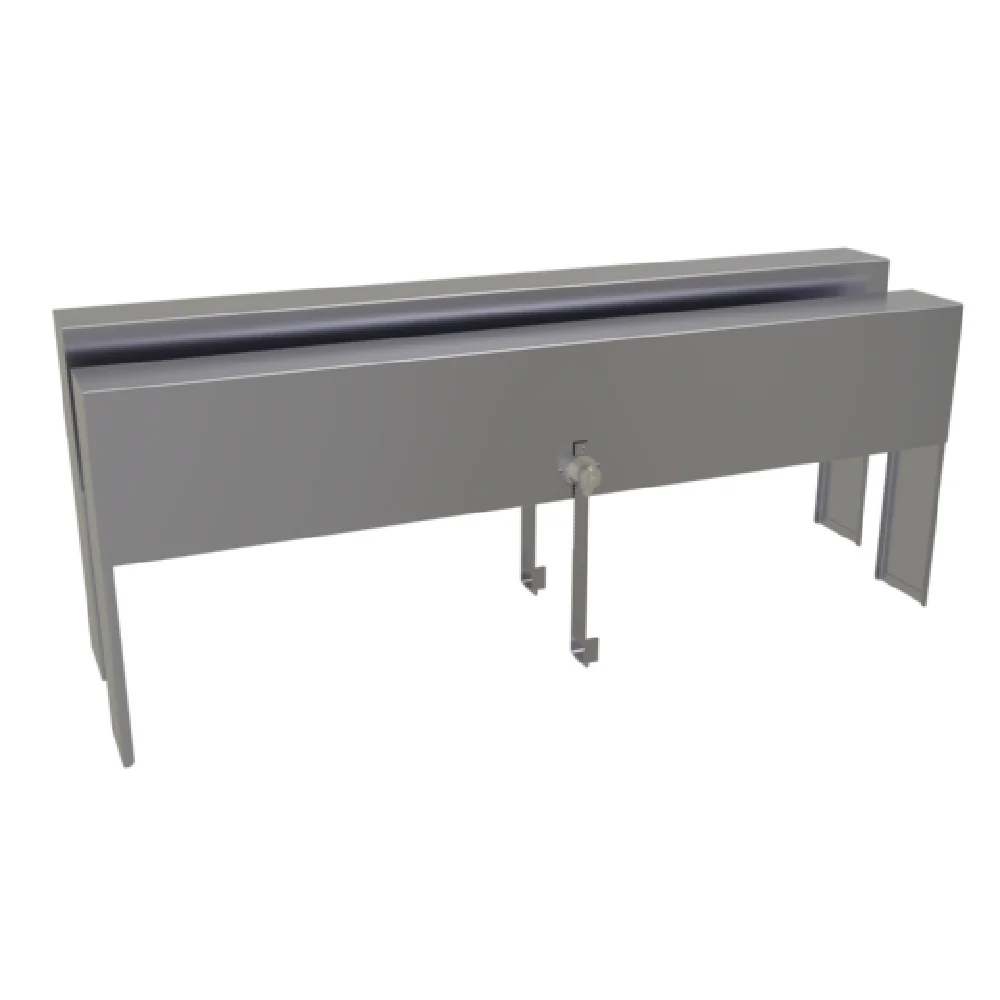 Glastender DSRC-35 35 Inch Speed Rail Locking Cover Double Stainless Steel