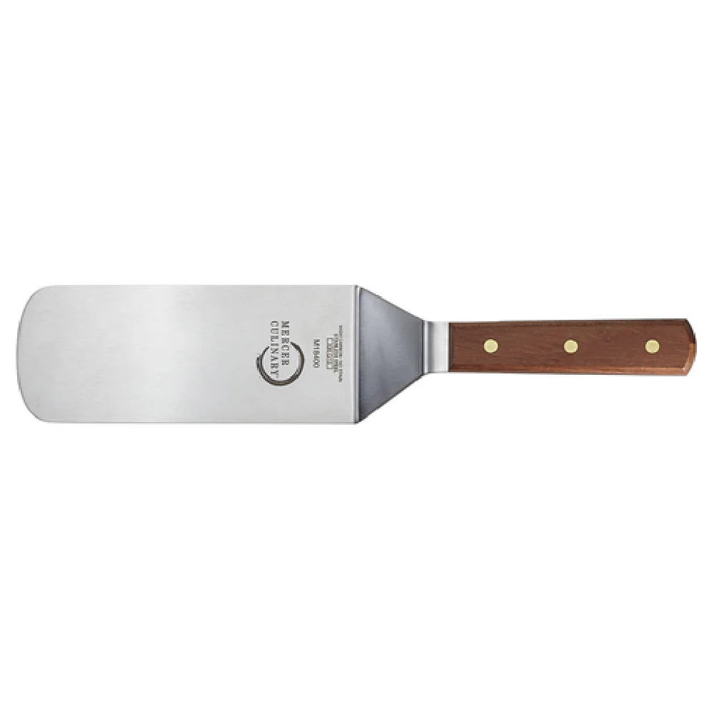 Mercer Culinary M18400 8 Inch Turner High Carbon Japanese Stainless Steel Wood Handle