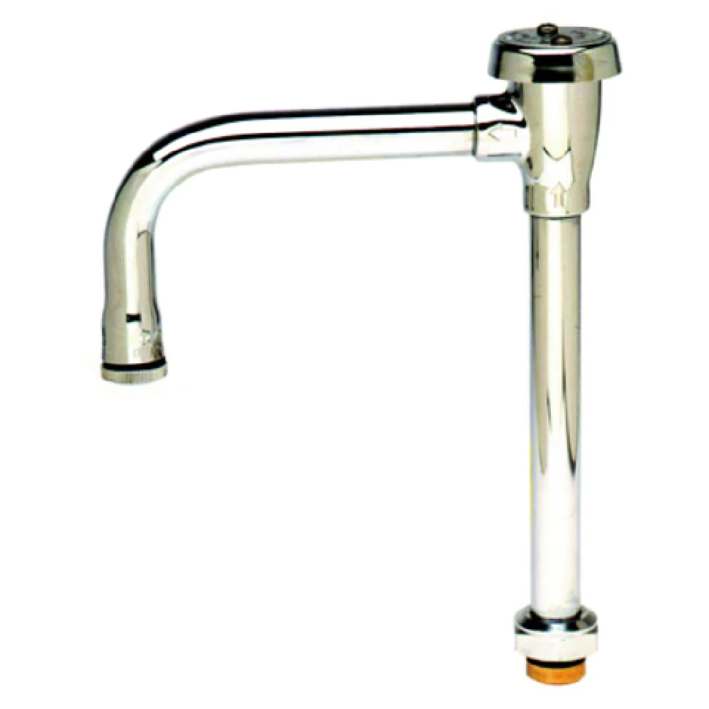 T&S Brass B-0407-04 11-3/4 Inch Gooseneck Vacuum Breaker Faucet Polished Chrome