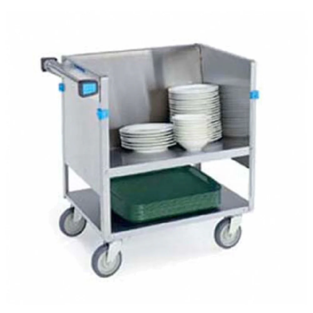 Lakeside 407 22 Inch Store and Carry Dish Truck Double Shelf with Stainless Steel