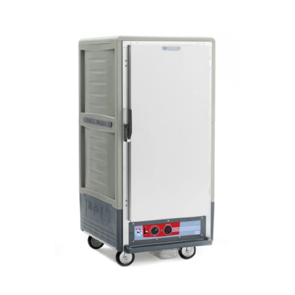 Metro C537-HFS-4-GYA 28 Inch Mobile Heated Cabinet with Insulated Armour