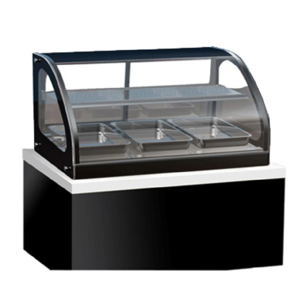 Vollrath 40847 60 Inch Heated Display Case Drop-In Full Service Curved Glass Vollrath 40847 60 Inch Heated Display Case Drop-In Full Service Curved Glass