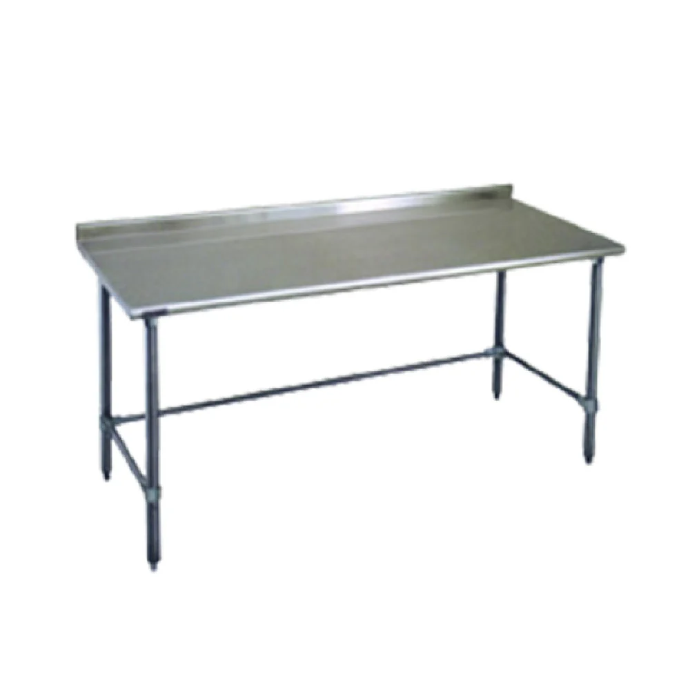 Eagle UT2496STE 96 Inch Spec-Master Work Table 14 Gauge Stainless Steel Top with Rear Upturn
