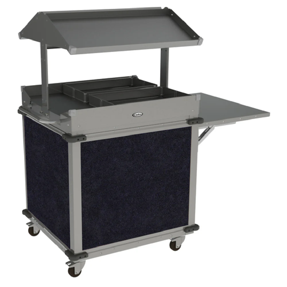 Cadco CBC-GG-B2-L4 63 Inch MobileServ Standard Grab and Go Merchandising Cart Stainless Steel 2-Sided with Bumpers Cadco CBC-GG-B2-L4 63 Inch MobileServ Standard Grab and Go Merchandising Cart Stainless Steel 2-Sided with Bumpers