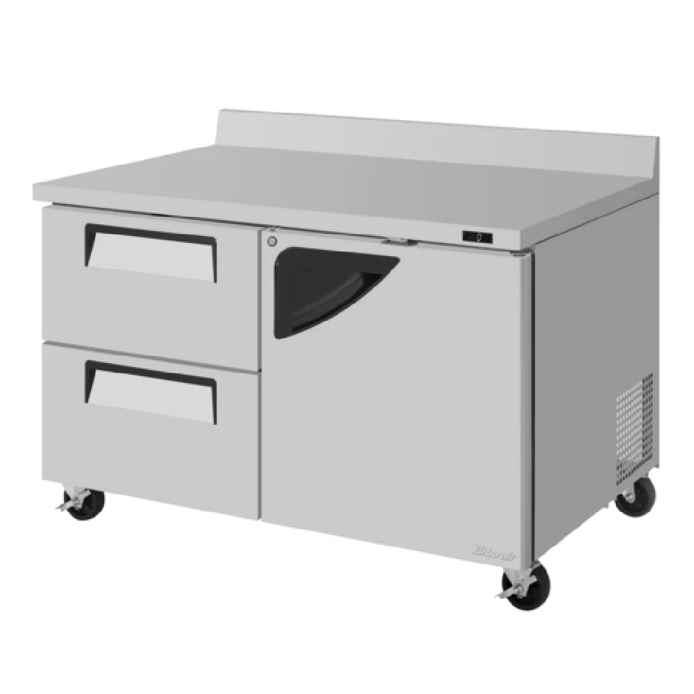 Turbo Air TWF-48SD-D2R-N 48-1/4 Inch Super Deluxe Worktop Freezer 12 cu - Two Section