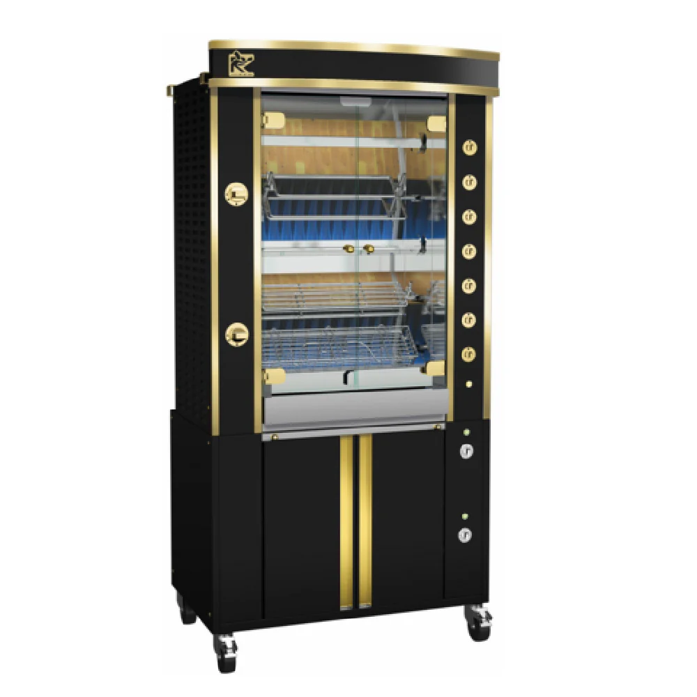 Rotisol GF975-5G-LUX_NAT 40 Inch Gas Rotisserie Oven with 5 Spits 55000 BTU Rotisol GF975-5G-LUX_NAT 40 Inch Gas Rotisserie Oven with 5 Spits 55000 BTU