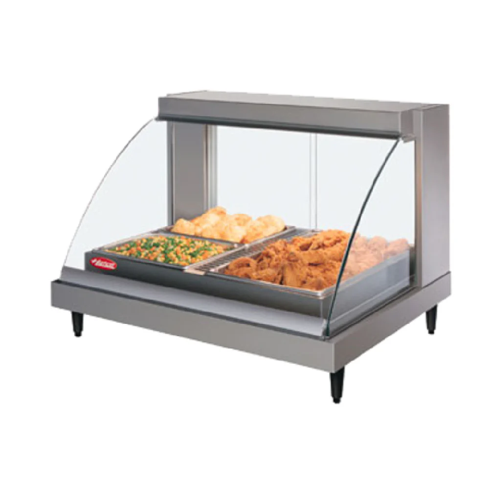 Hatco GRCDH-2P_220/50/1 32 Inch Heated Display Case with Humidity Curved Glass