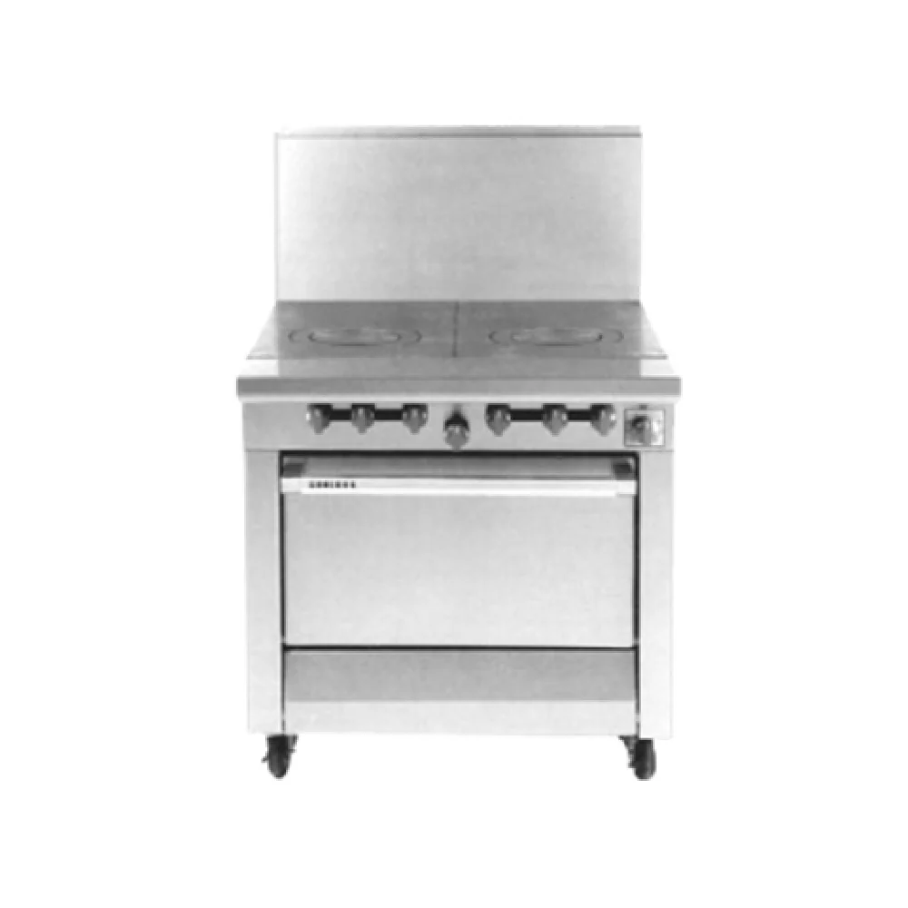 Garland M45R_NAT 34 Inch Heavy Duty Gas Range with Standard Oven 130000 BTU Garland M45R_NAT 34 Inch Heavy Duty Gas Range with Standard Oven 130000 BTU