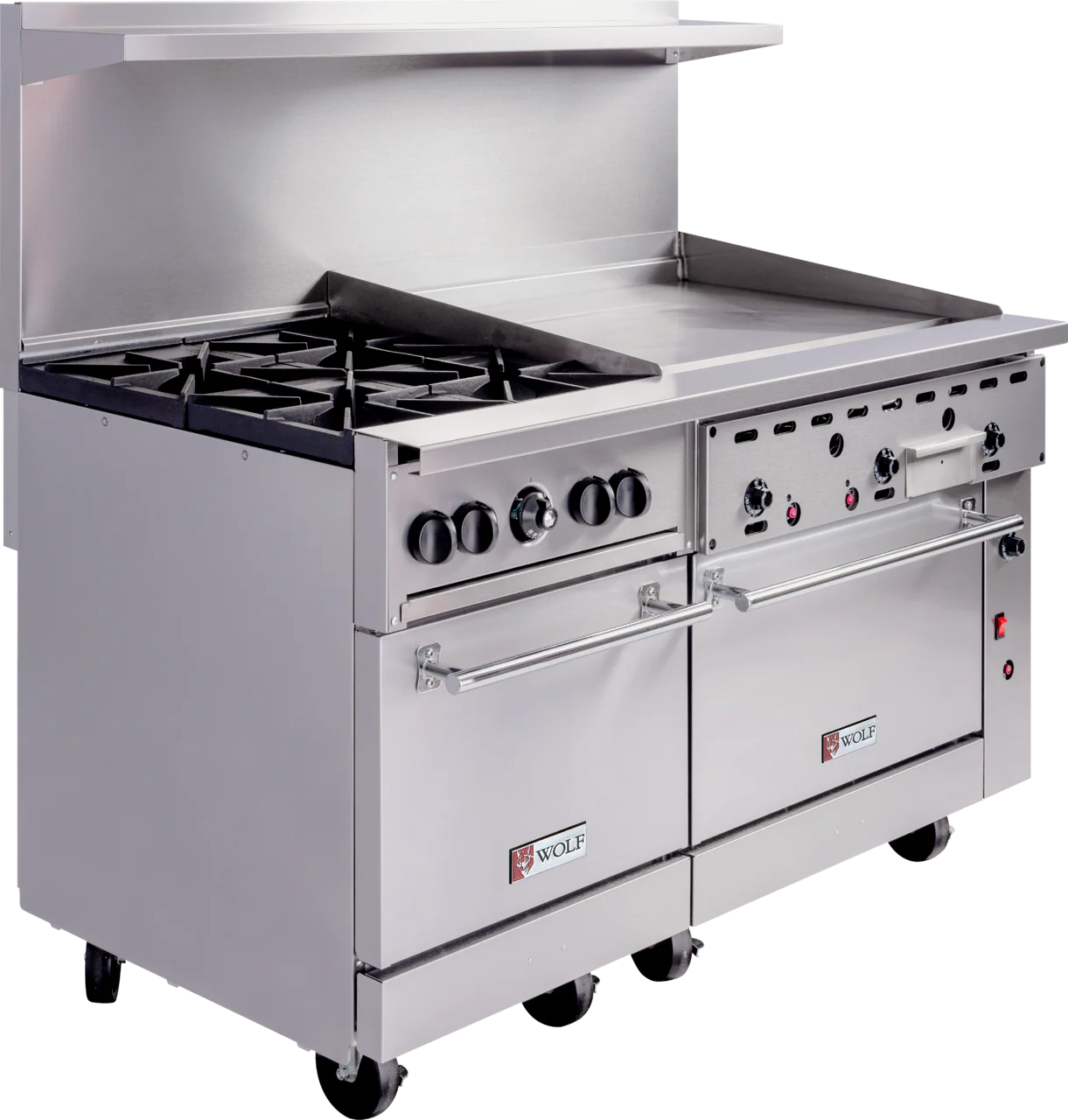 Wolf C60SC-4B36GT_NAT 60 Inch Gas Range with (4) 30000 BTU Burners and Dual Ovens Wolf C60SC-4B36GT_NAT 60 Inch Gas Range with (4) 30000 BTU Burners and Dual Ovens