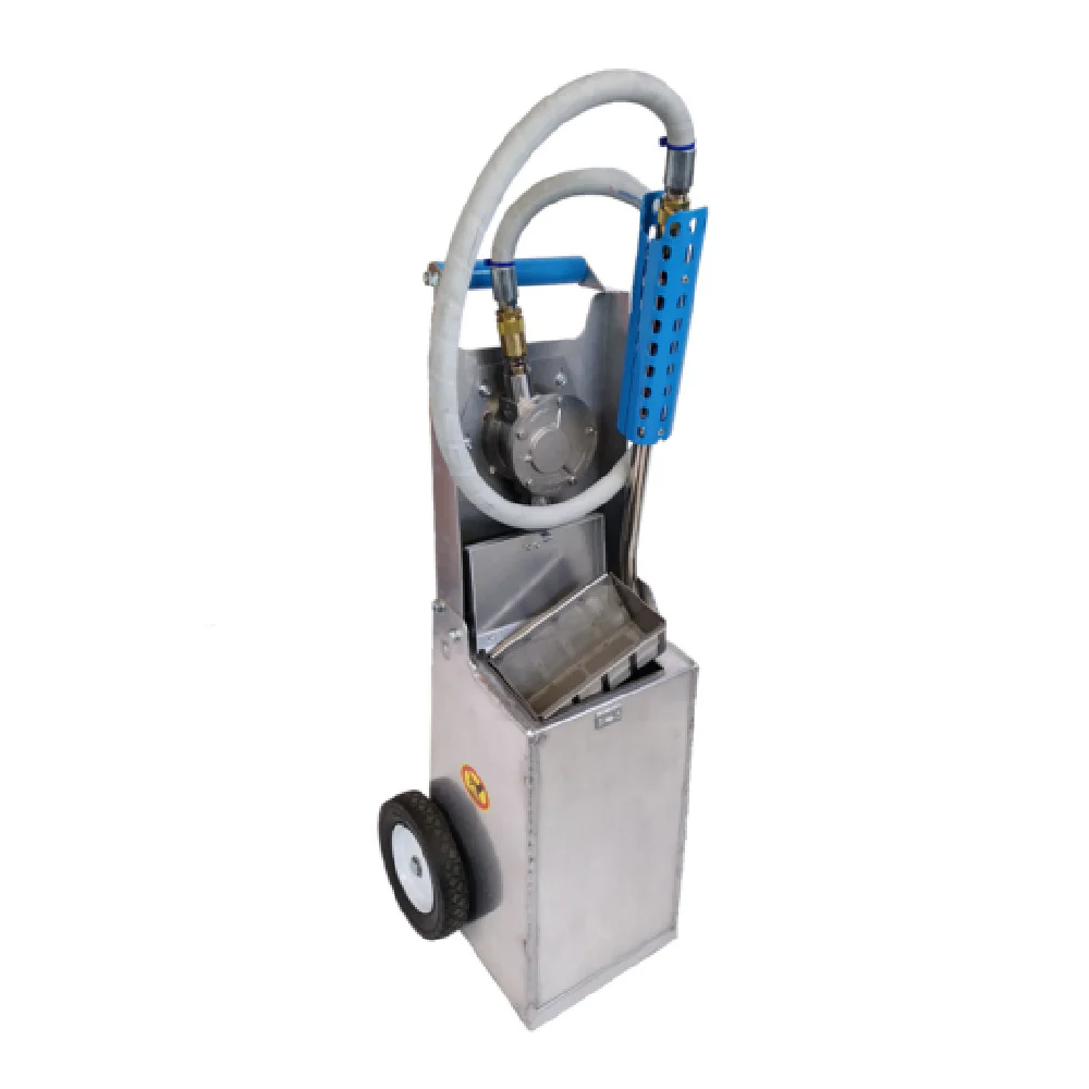 Shortening Shuttle 01-SS-645-GR Stainless Steel Waste Oil Carrier with Pump Shortening Shuttle 01-SS-645-GR Stainless Steel Waste Oil Carrier with Pump