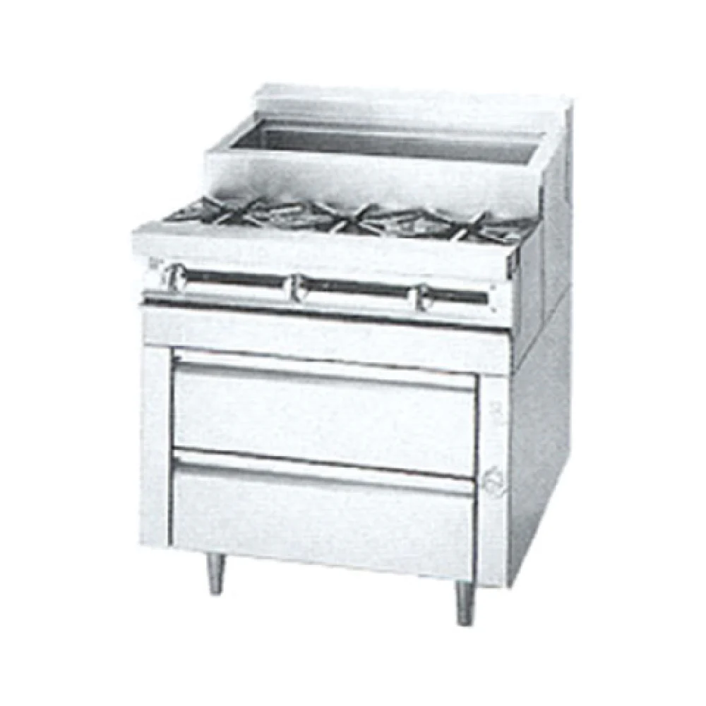 Jade Range JMSS-03-T-36_LP 36 Inch Heavy Duty Gas Range with Refrigerated Rail 90,000 BTU Jade Range JMSS-03-T-36_LP 36 Inch Heavy Duty Gas Range with Refrigerated Rail 90,000 BTU
