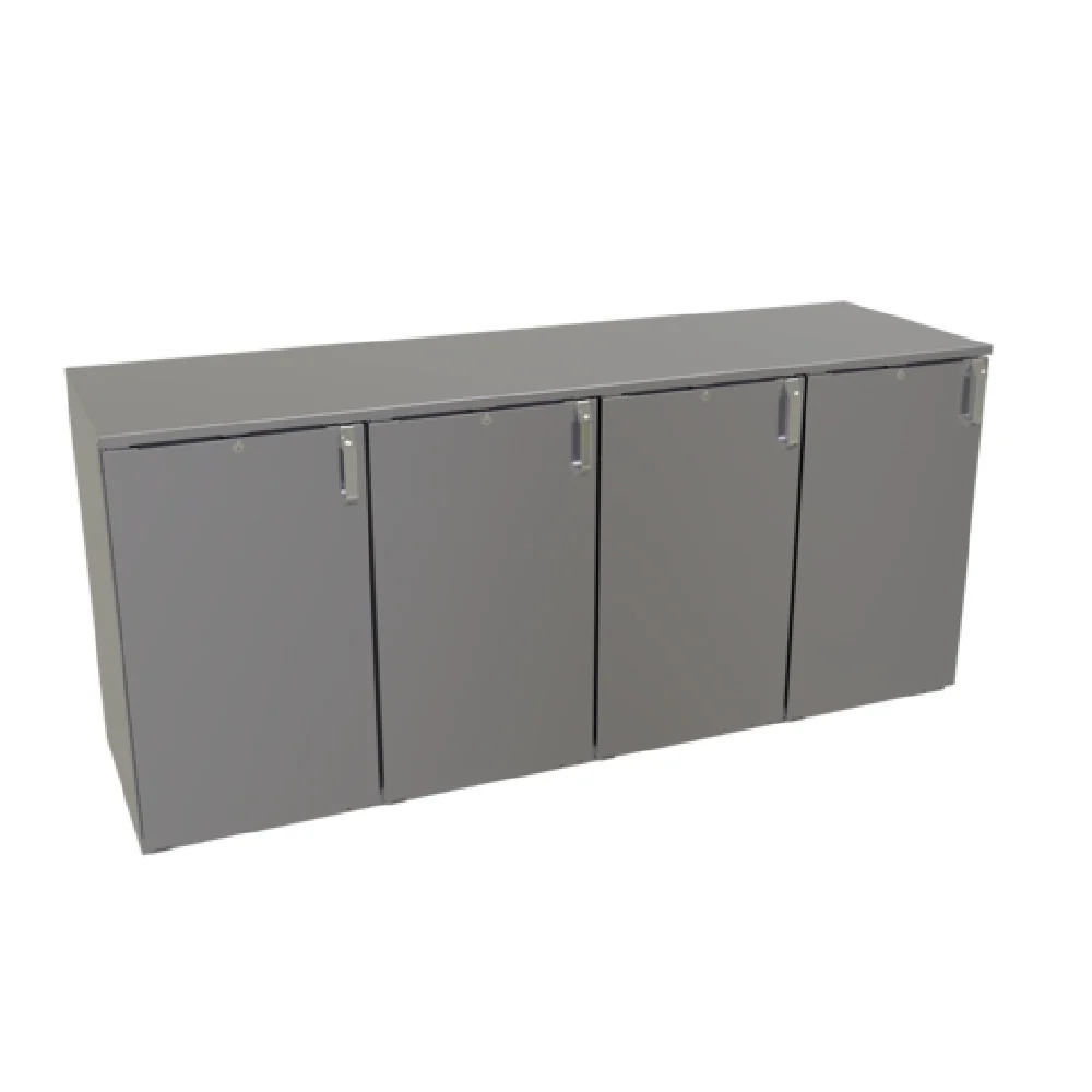 Glastender DS80 80 Inch Wide Back Bar Cabinet Non Refrigerated with Hinged Doors