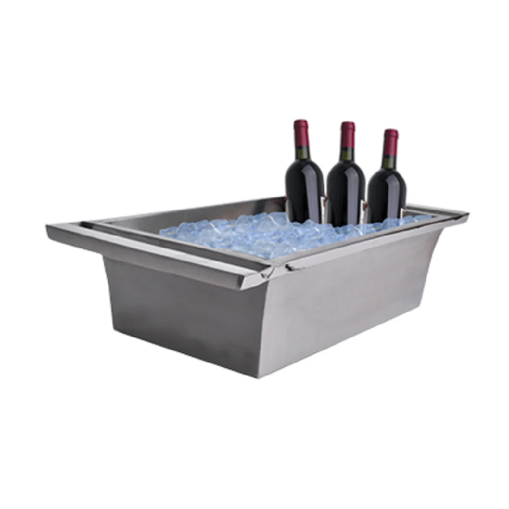 GET Enterprises SSTUBREC-01 26-1/2 Inch Urban Renewal Beverage Tub Stainless Steel