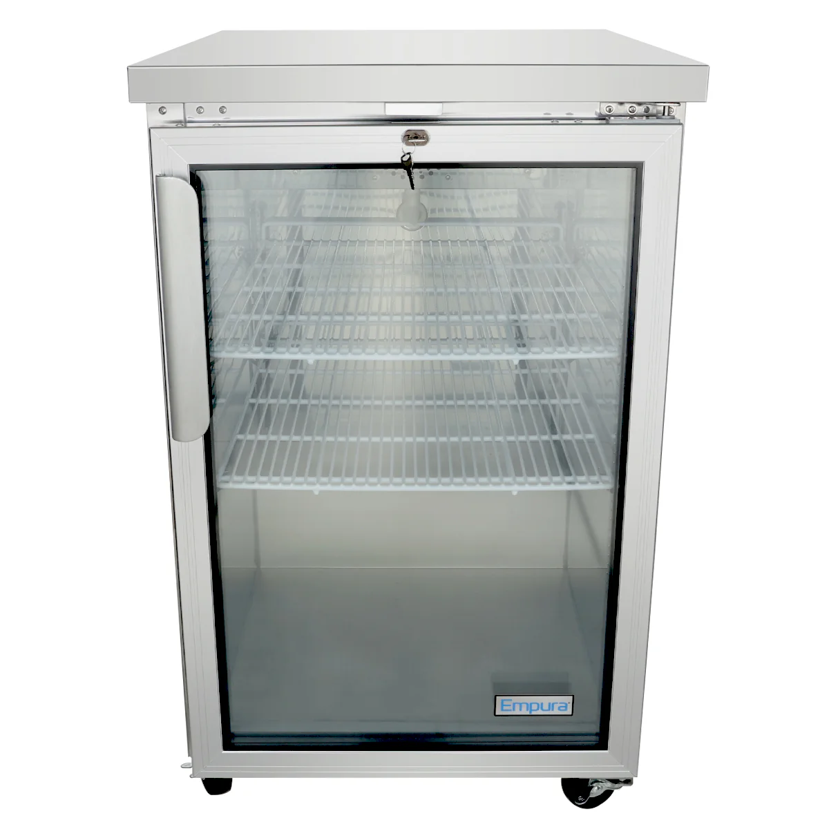 Empura E-KBB24-1G-29-S 24 Inch Back Bar Cooler 8.1 cu ft capacity with Glass Door Empura E-KBB24-1G-29-S 24 Inch Back Bar Cooler 8.1 cu ft capacity with Glass Door