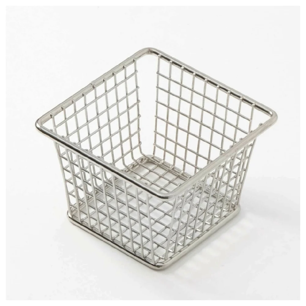 American Metalcraft FBSS44 4 Inch Square Snack Fry Basket Stainless Steel without Handle