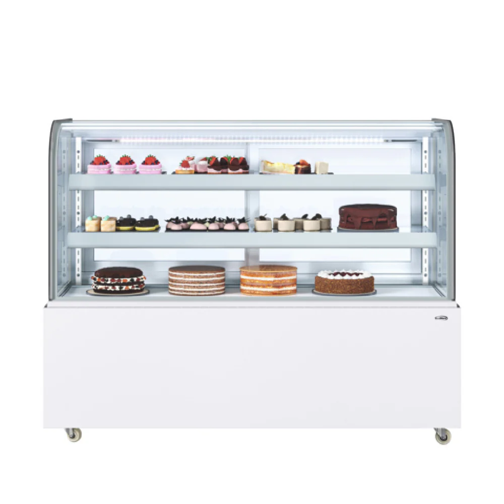 Koolmore KM-CDHF-17C-WH 60 Inch Refrigerated Bakery Display Case 17.6 cu ft Stainless Steel White Finish with LED Lighting Koolmore KM-CDHF-17C-WH 60 Inch Refrigerated Bakery Display Case 17.6 cu ft Stainless Steel White Finish with LED Lighting