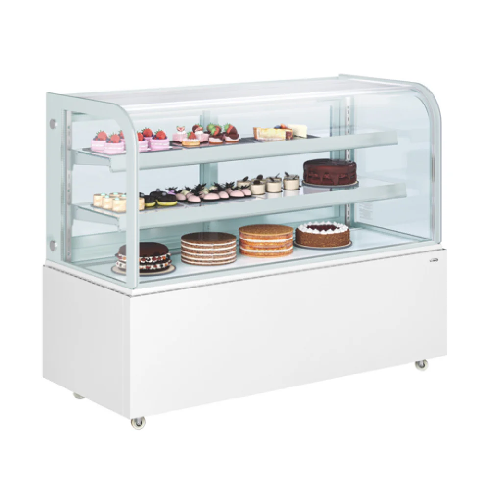 Koolmore KM-CDHF-17C-WH 60 Inch Refrigerated Bakery Display Case 17.6 cu ft Stainless Steel White Finish with LED Lighting Koolmore KM-CDHF-17C-WH 60 Inch Refrigerated Bakery Display Case 17.6 cu ft Stainless Steel White Finish with LED Lighting