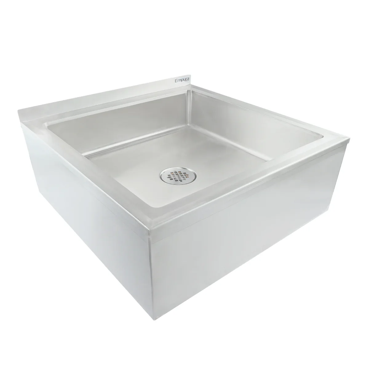 Empura Stainless EMS242406 28 Inch Mop Sink 18 Gauge Stainless Steel with Bowl